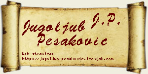 Jugoljub Pešaković vizit kartica